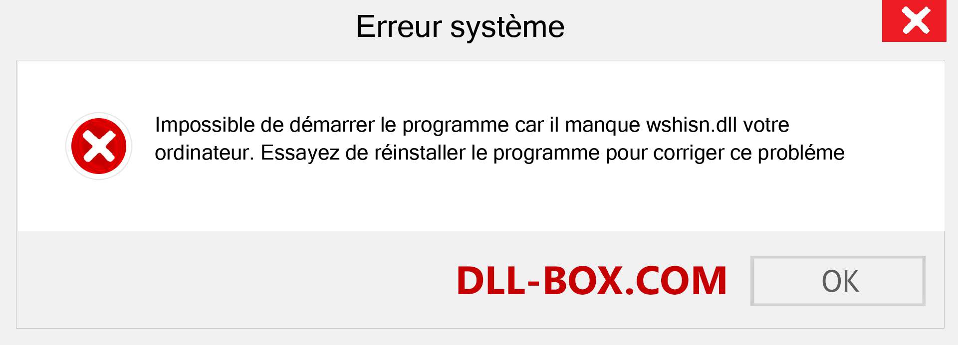 Le fichier wshisn.dll est manquant ?. Télécharger pour Windows 7, 8, 10 - Correction de l'erreur manquante wshisn dll sur Windows, photos, images